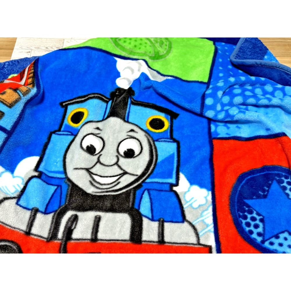 Thomas The Tank Train Engine Toddler Fleece Baby Blanket Throw Plush 50x58 2011
